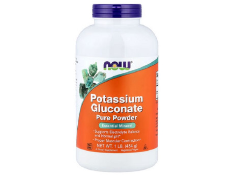 Potassium Gluconate Pure Powder Now Foods (484 грамів)