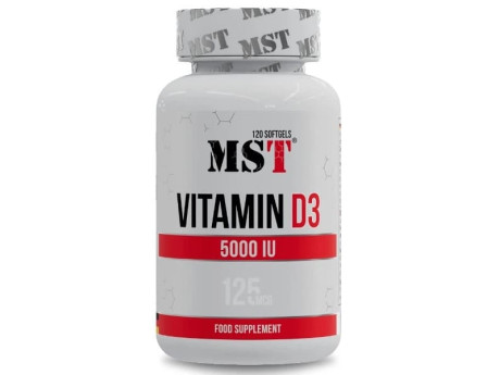 Vitamin D3 5000 IU MST (120 капсул)