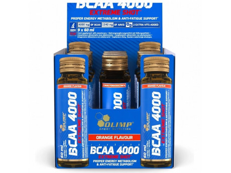 BCAA 4000 Extreme Shot Olimp (9 шт по 60 мл)