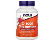 C-1000 ZINC IMMUNE Now Foods (180 вег капсул)
