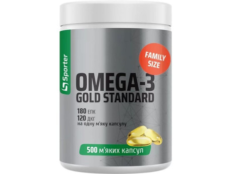 Omega 3 Gold Standard Sporter (500 капсул)