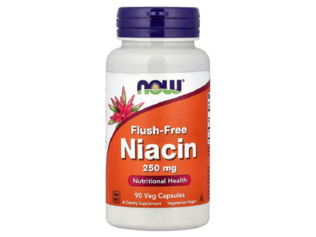 Flush-Free Niacin 250мг Now Foods (180 вег капсул)
