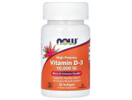 Vitamin D3 10000 IU NOW Foods (30 капсул)