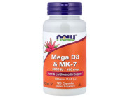 Mega D-3 & MK-7 NOW foods (120 капсул)