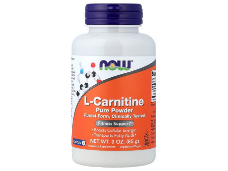 L-Carnitine Pure Powder Now Foods (85 грамів)