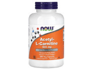 Acetyl L-Carnitine 500мг NOW foods (200 вег капсул)