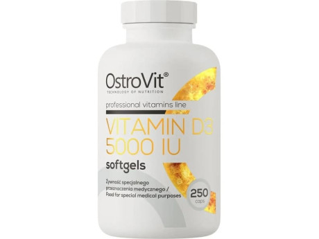 Vitamin D3 5000 IU Ostrovit (250 капсул)