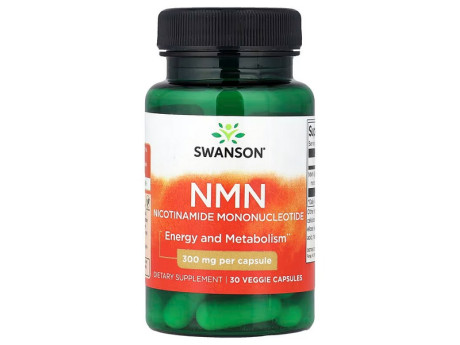 NMN 300мг Swanson (30 вег капсул)