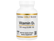 Vitamin D3 5000 IU California Gold Nutrition (360 капсул)