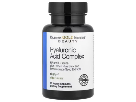 Hyaluronic Acid Complex California Gold Nutrition (60 вег капсул)