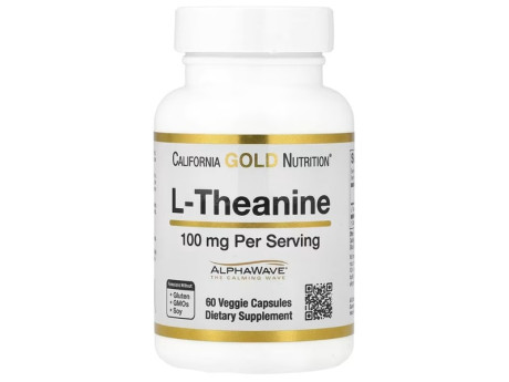 L-Theanine 100мг California Gold Nutrition (60 вег капсул)