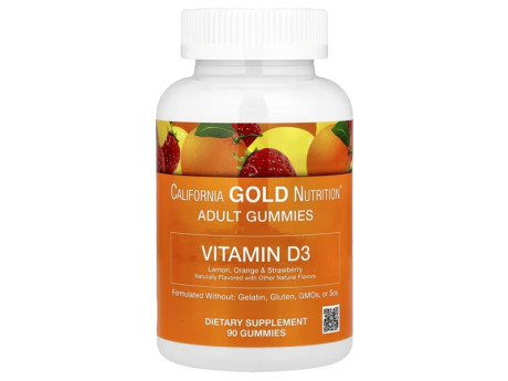 Vitamin D3 Gummies California Gold Nutrition (90 таблеток)
