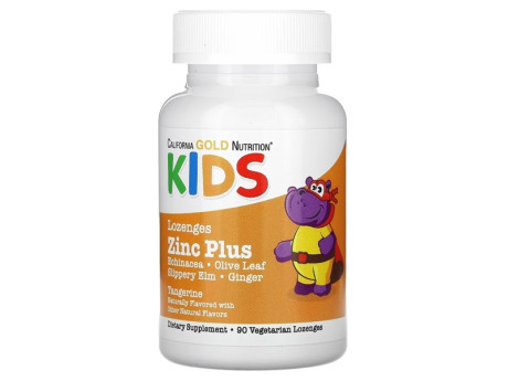 Zinc Plus Lozenge For Children California Gold Nutrition (90 таблеток)