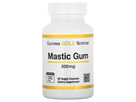 Mastic Gum 500мг California Gold Nutrition (60 вег капсул)