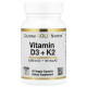 Vitamin D3 + K2 California Gold Nutrition (60 вег капсул)
