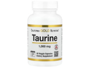L-Taurine 1000мг California Gold Nutrition (60 вег капсул)