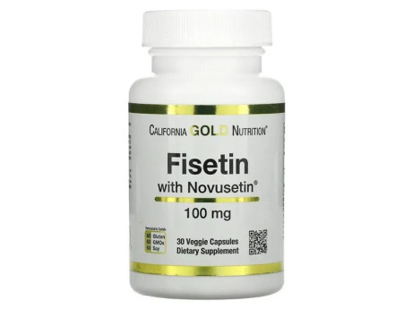 Fisetin with Novusetin 100мг California Gold Nutrition (30 вег капсул)