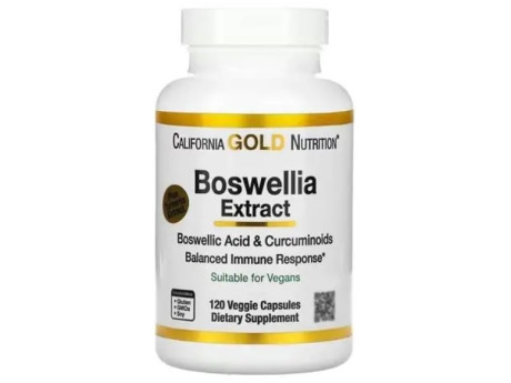 Boswellia Extract 250мг California Gold Nutrition (120 вег капсул)