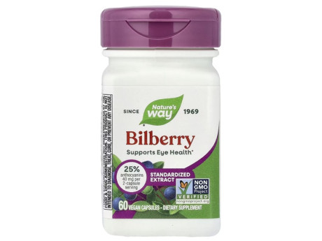 Bilberry Nature's Way (60 вег капсул)