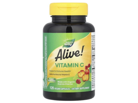 Alive! Vitamin C Nature's Way (120 вег капсул)