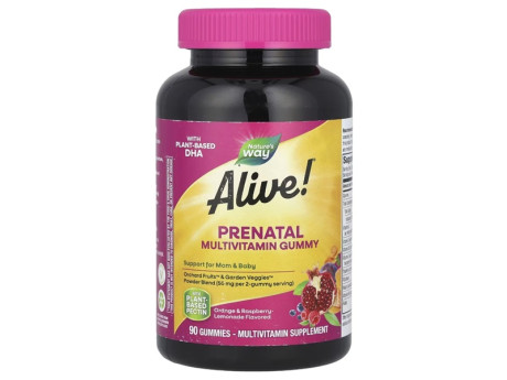 Alive! Prenatal Multivitamin Gummy Nature's Way (90 таблеток)