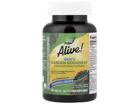 Alive Organic Garden Goodness Men Nature's Way (60 таблеток)