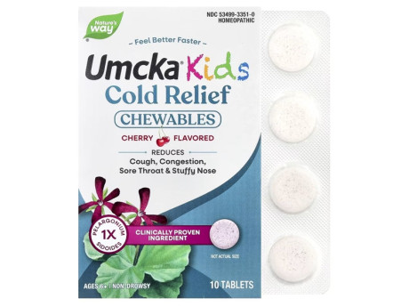 Umcka Coldcare Cherry Kids Nature's Way (10 таблеток)