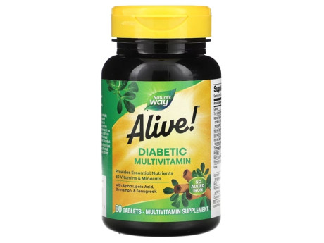 Diabetic Multivitamin Nature's Way (60 таблеток)