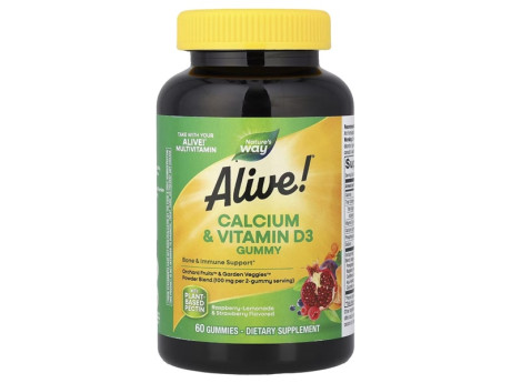 Calcium + D3 Gummy Nature's Way (60 таблеток)