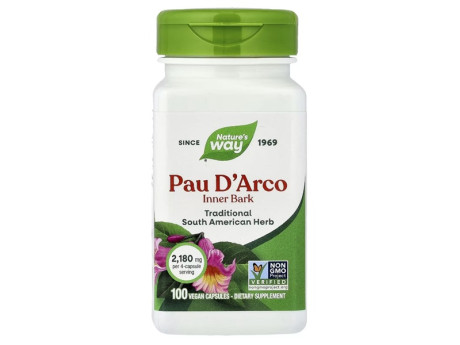 Pau D'Arco Inner Bark Nature's Way (100 вег капсул)