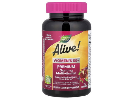 Women's 50+ Premium Gummies Multivitamin Nature's Way (75 таблеток)