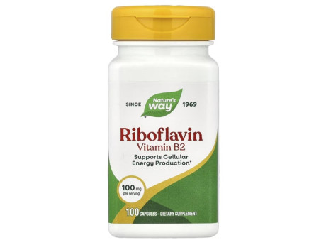 Riboflavin Vitamin B2 Nature's Way (100 вег капсул)