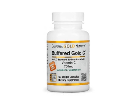 Buffered Gold C California Gold Nutrition (60 вег капсул)