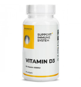 Vitamin D3 5000 IU Progress Nutrition (90 капсул) (08/2026)