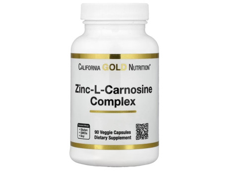 Zinc-L-Carnosine California Gold Nutrition (90 капсул)