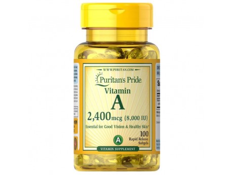 Vitamin A 8000 IU 2400мкг (100 капсул)