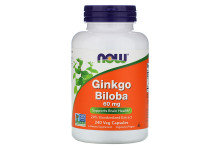 Ginkgo Biloba 60 мг NOW (240 вег капсул)
