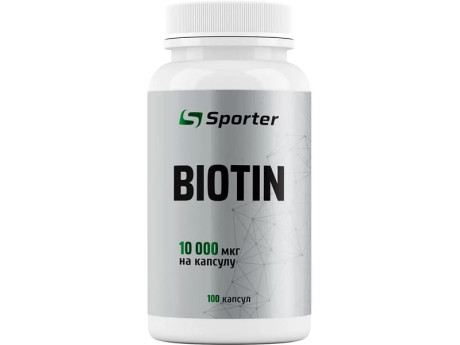 Biotin 10000 мкг Sporter (100 капсул)