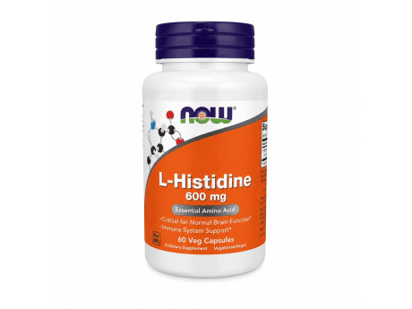 L-Histidine NOW Foods (60 вег капсул)