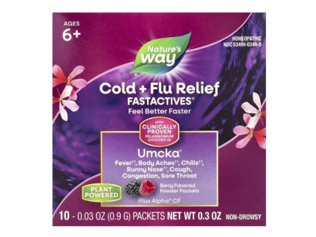 Umcka Cold & Flu Berry Fastactv Nature's Way 10шт по 912г