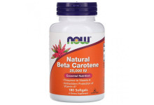 Natural Beta-Carotene 25000 IU NOW (180 капсул)