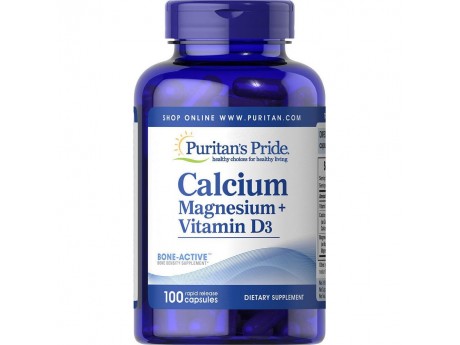 Calcium+Magnesium+Vitamin D3 (100 капсул)