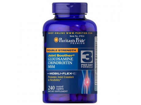 Double Strength Glucosamine, Chondroitin & MSM (240 капсул)