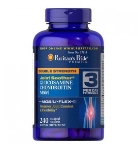 Double Strength Glucosamine Chondroitin MSM Puritans Pride (240 таблеток)