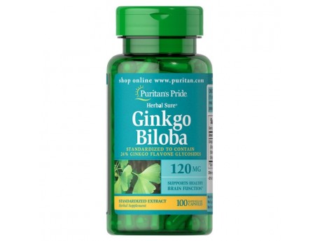 Ginkgo Biloba Standardized Extract 120 мг (100 капсул)