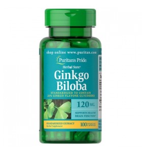 Ginkgo Biloba Standardized Extract 120 мг (100 капсул)