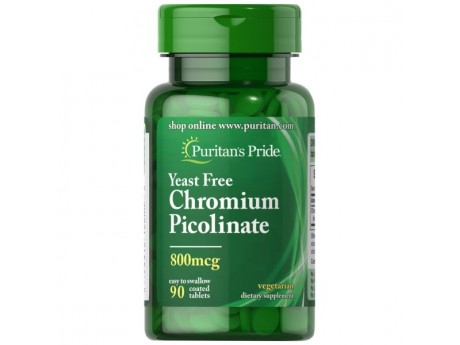Chromium Picolinate 800 мкг Yeast Free (90 таблеток)