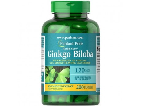 Ginkgo Biloba Standardized Extract 120 мг (100 капсул)