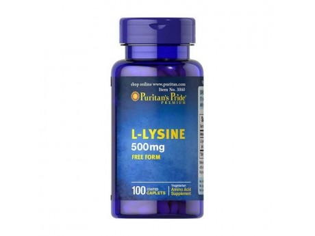 L-Lysine 500 мг Free Form (100 таблеток)