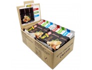 Протеиновый черный шоколад с арахисом 